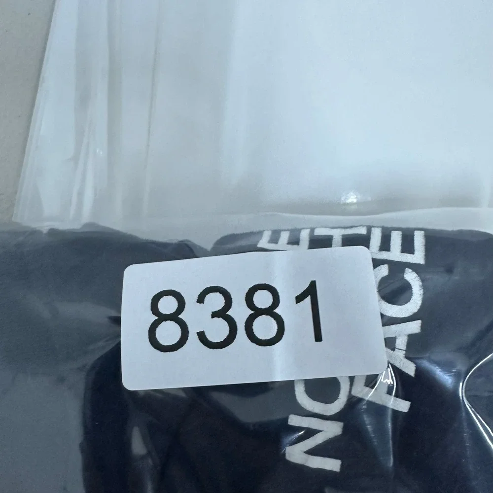 The North Face T-Shirt Mens Size M Navy Blue Bear Graphic Logo Distressed Hole